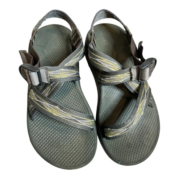 Chaco Mens Classic Z/1 Water Shoes Sandals Sz 9 Outdoor Hiking Green Gray Aztec main image 4